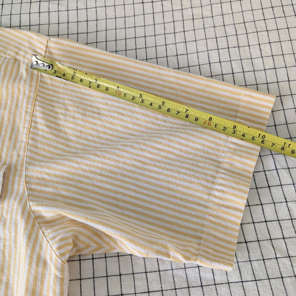 Vintage Yellow Stripe Button down short sleeve - Picture 6 of 9